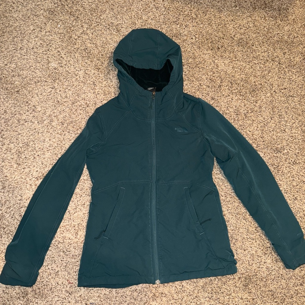 Womens the north face green jacket